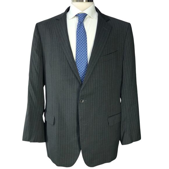 Brooks Brothers 1818 Mens Size 46L Suit Drop 5 Fitzgerald Pinstripe *TINY FLAW - Picture 7 of 16
